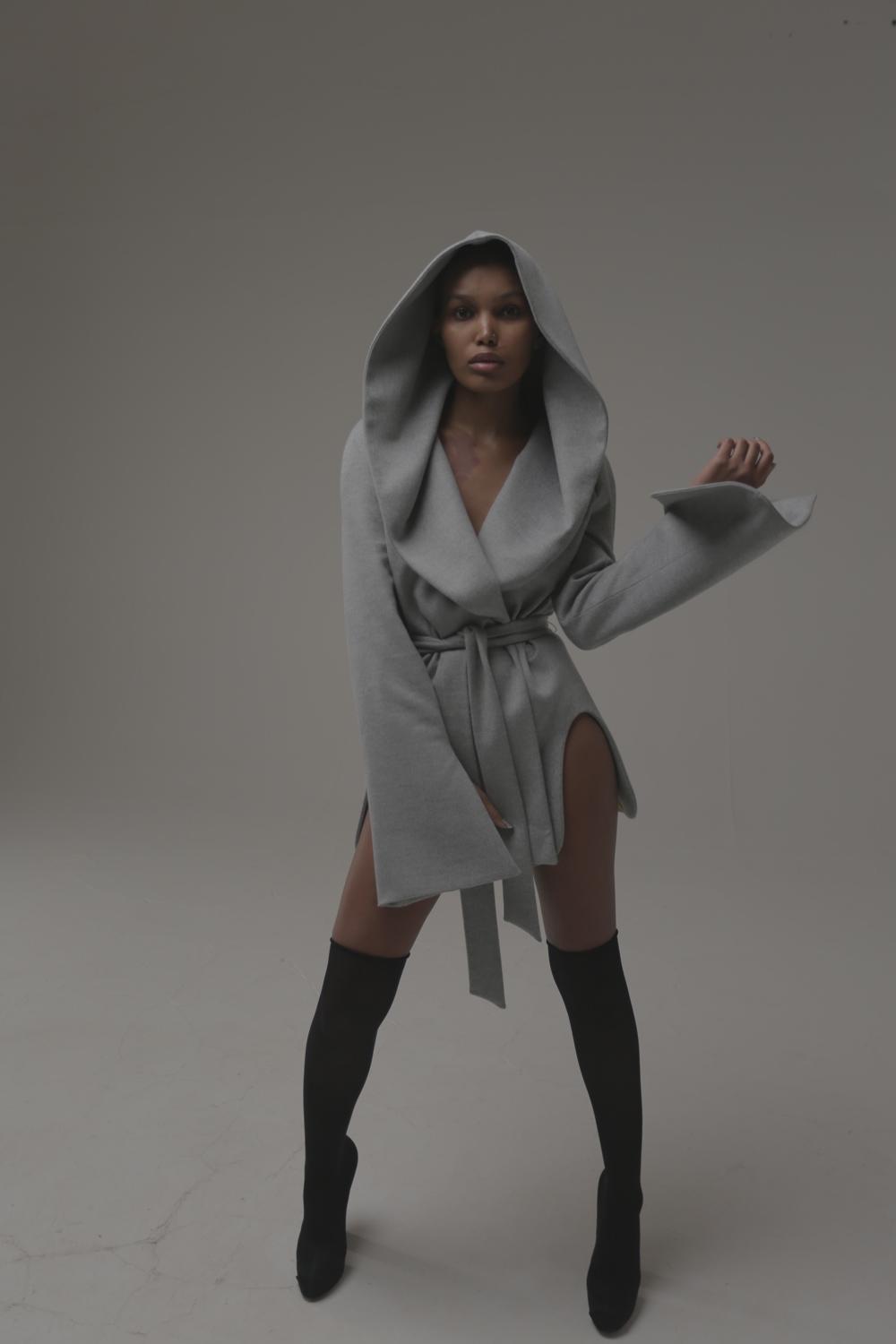 Short coat — gray